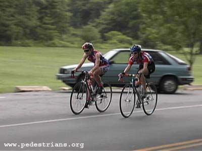 Bicyclists share the road.